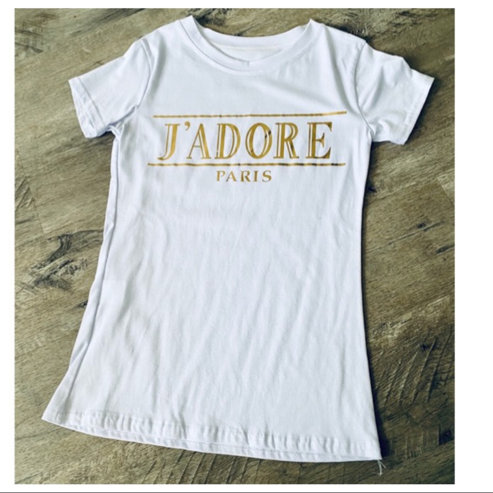 ✨LAST ONE✨PARIS✨J’ADORE PARIS T-shirt - Picture 3 of 5